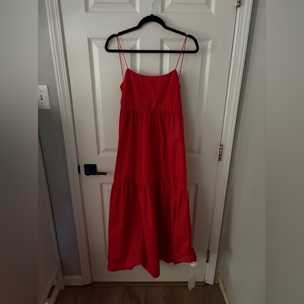 Commense Vibrant Red Maxi Dress